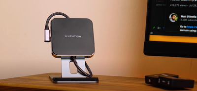 LENTION USB C Standing Dock for 2018-2021 iPad Pro |CB-D42