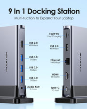 LENTION Universal USB-C Docking Station 4K60Hz (CB-D53s)