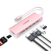 LENTION 7-in-1 USB C Hub with 4K HDMI and SD Card Reader More (CB-C36B)