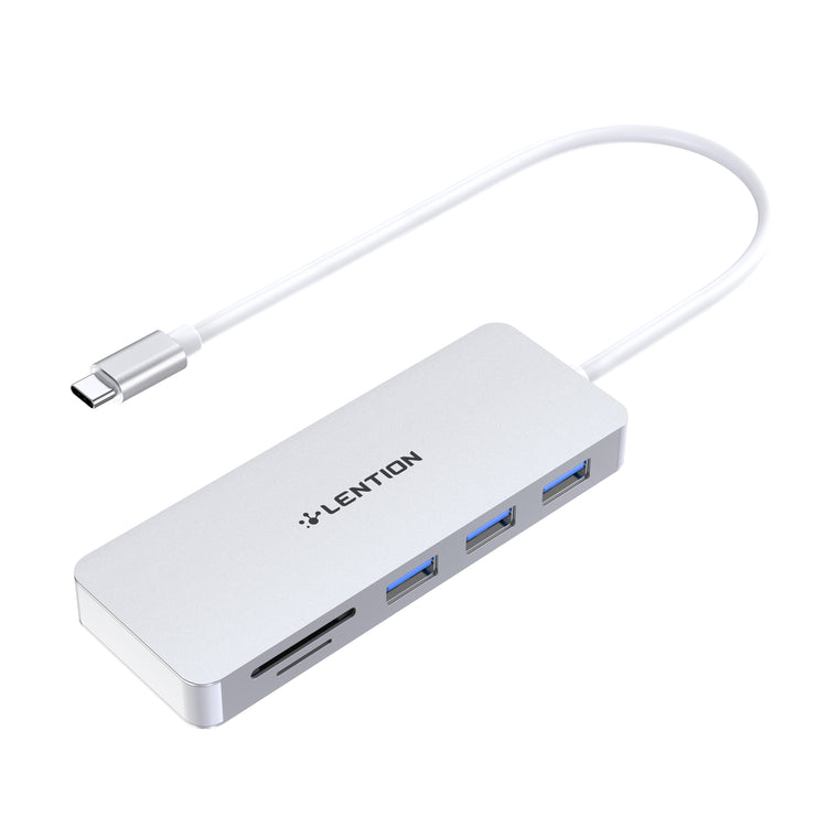 LENTION USB C Hub with 3 USB 3.0 and SD/Micro SD Card Reader (CB-C15)