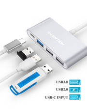 LENTION 4-in-1 USB-C Hub with USB 3.0, USB 2.0 (CB-C13)