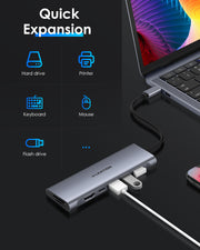 LENTION 7-in-1 USB C Hub with 4K HDMI and SD Card Reader More (CB-C36B)