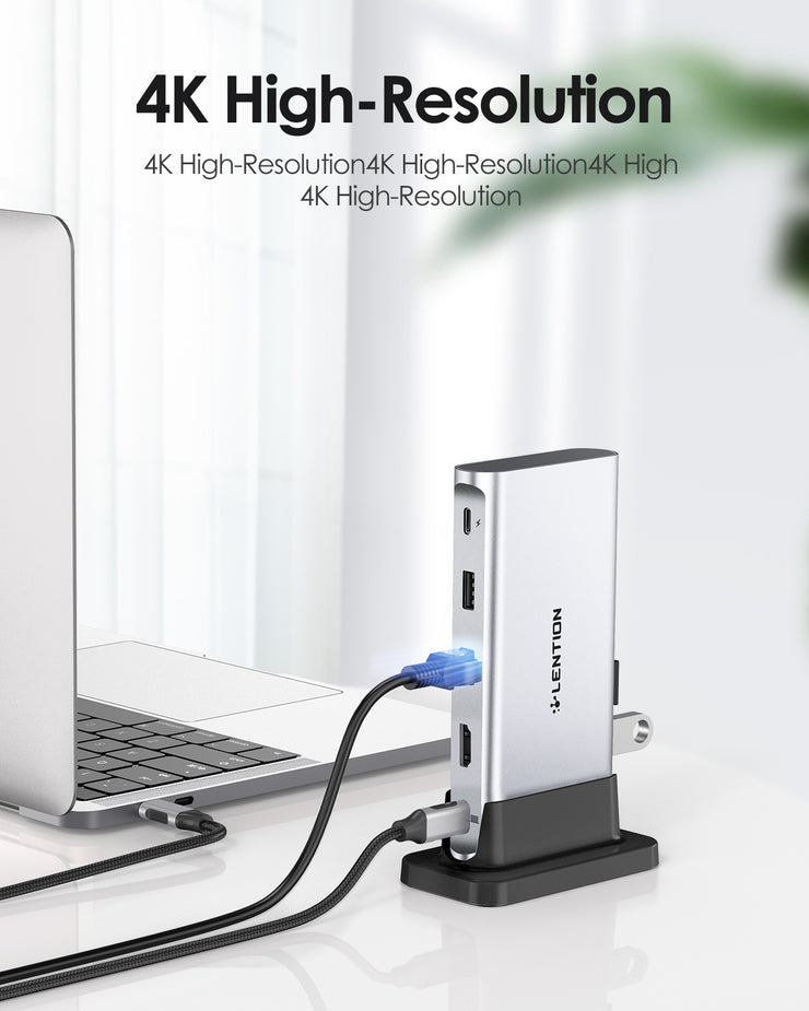 LENTION Universal USB-C Docking Station 4K 30Hz (CB-D53)