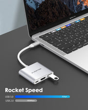 LENTION 3-in-1 USB C Hub with 4K HDMI and PD (CB-C14H)