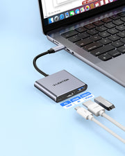 LENTION 3-in-1 USB C Hub with 4K HDMI and PD (CB-C14H)