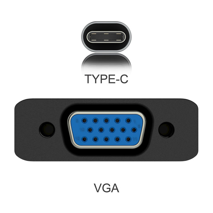 USB-C to 1080P 60Hz VGA Cable Monitor Converter Adapter| Lention.com